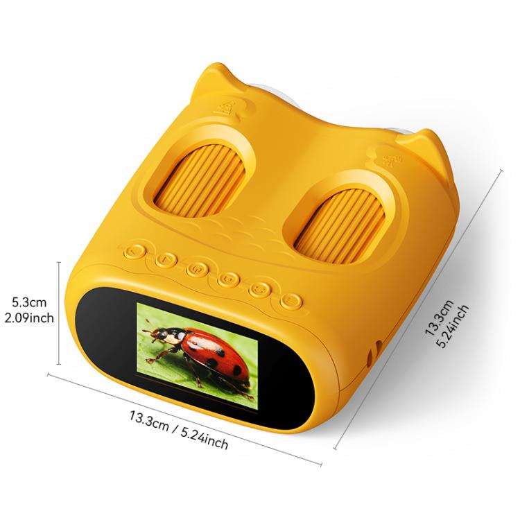 inskam 387 2MP 2-inch Display 2-in-1 Kids Digital Microscope & Binocular Telescope(Yellow)