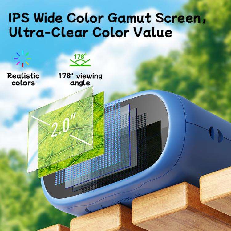 inskam 387 2MP 2-inch Display 2-in-1 Kids Digital Microscope & Binocular Telescope(Blue)
