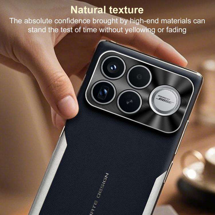 For Redmi K90 Pro Max Electroplated Frame Sheepskin Texture Morandi Color Shockproof Phone Case(B...