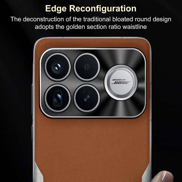 For Redmi K90 Pro Max Electroplated Frame Sheepskin Texture Morandi Color Shockproof Phone Case(B...