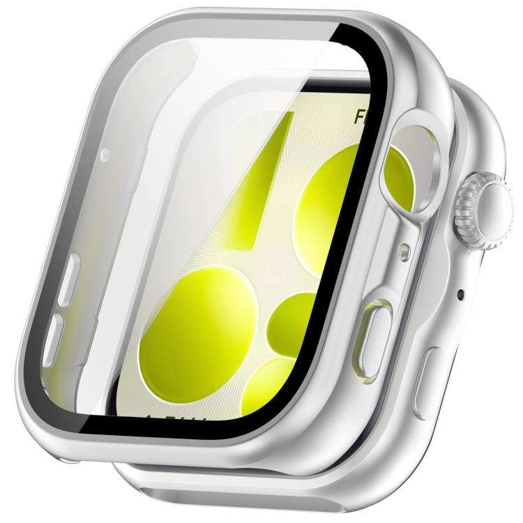 For Huawei Watch Fit 5 xDfind Tempered Film Integrated PC Watch Case(Matte Silver)