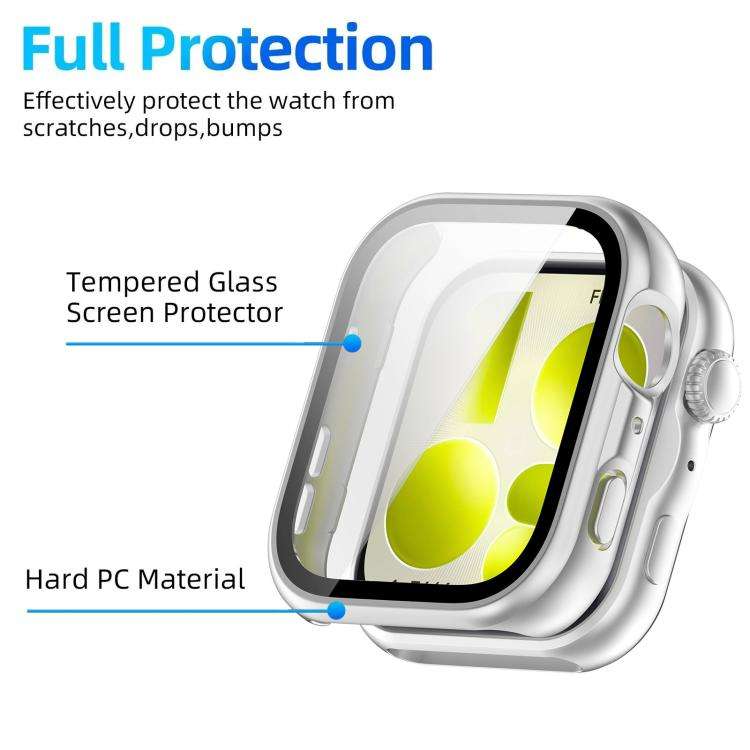 For Huawei Watch Fit 5 xDfind Tempered Film Integrated PC Watch Case(Matte Silver)