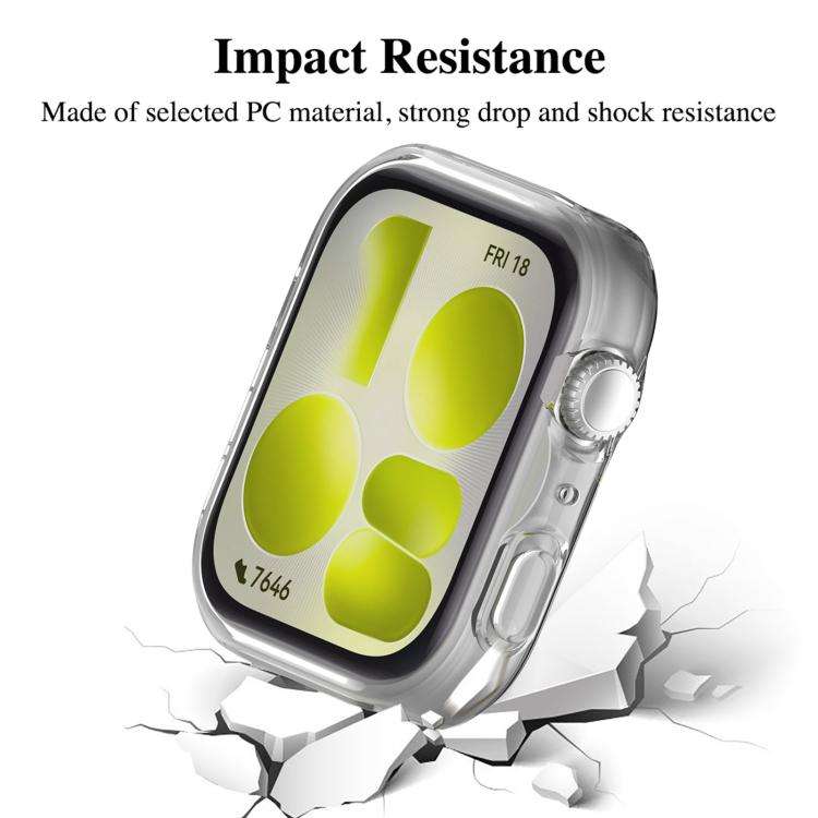 For Huawei Watch Fit 5 Pro xDfind Full-Coverage Electroplated TPU Watch Case(Transparent)
