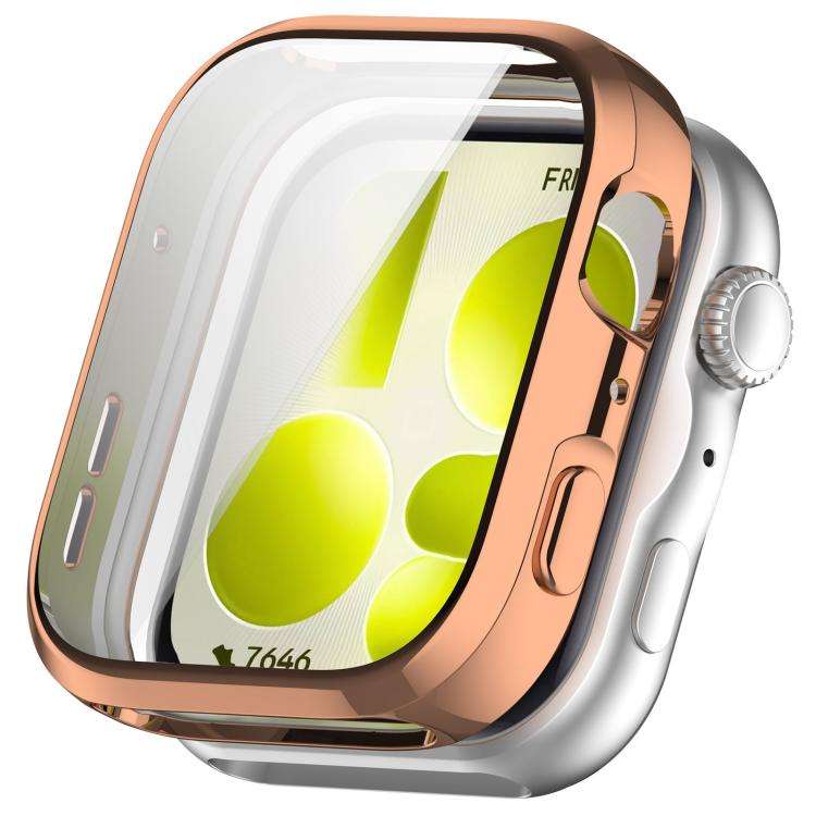 For Huawei Watch Fit 5 Pro xDfind Full-Coverage Electroplated TPU Watch Case(Rose Gold)