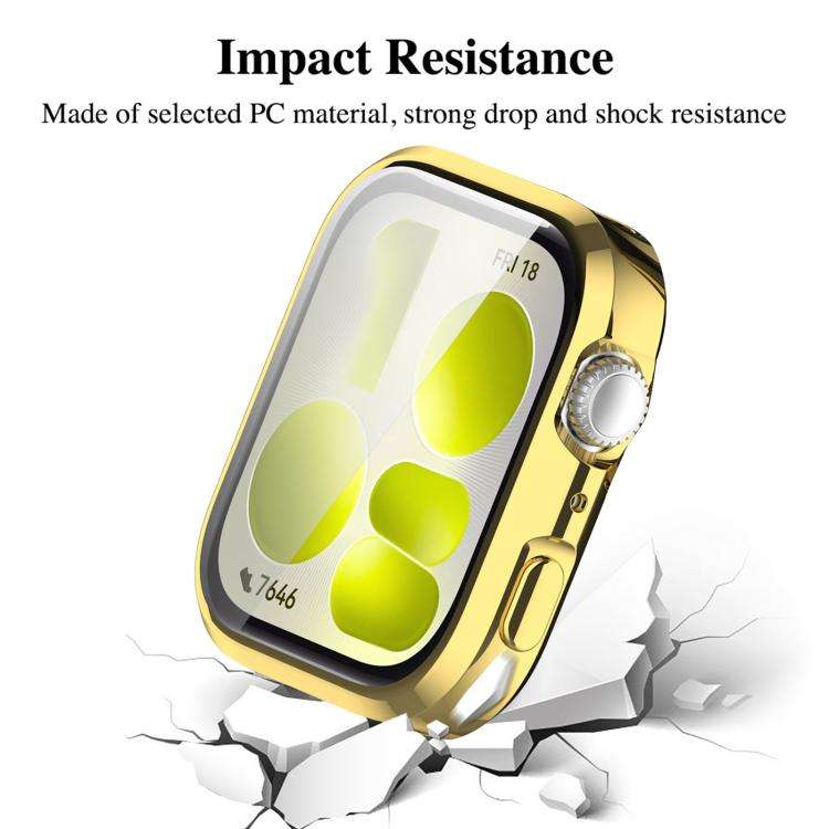 For Huawei Watch Fit 5 Pro xDfind Full-Coverage Electroplated TPU Watch Case(Gold)