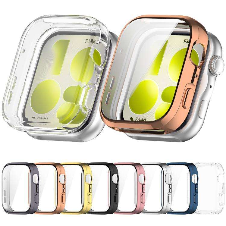 For Huawei Watch Fit 5 Pro xDfind Full-Coverage Electroplated TPU Watch Case(Silver)