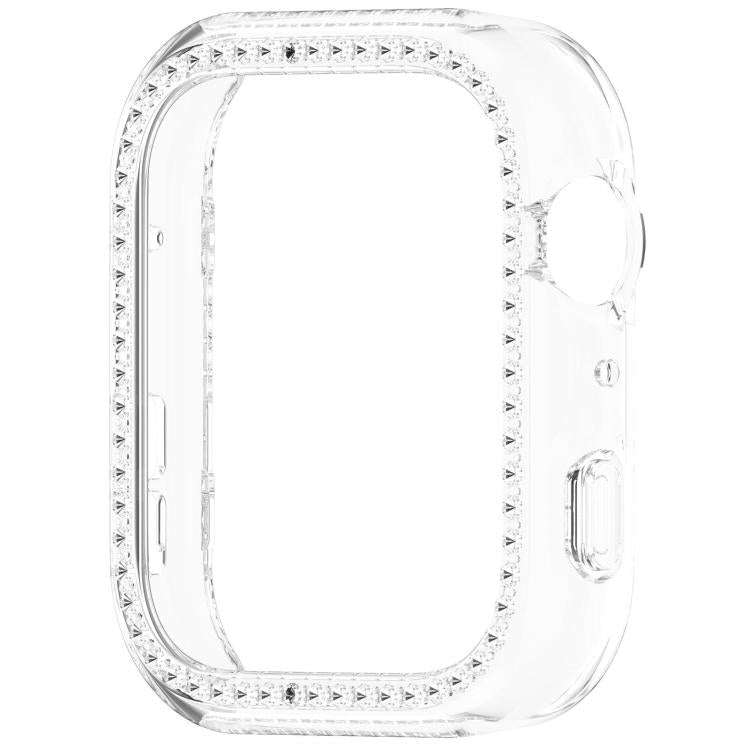 For Huawei Watch Fit 5 xDfind Single Row Diamond Hollow PC Watch Case(Transparent)