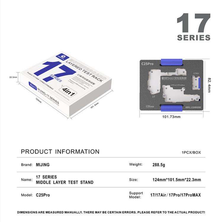 Mijing C25Pro Motherboard Layered Testing Fixture For iPhone 17 Series