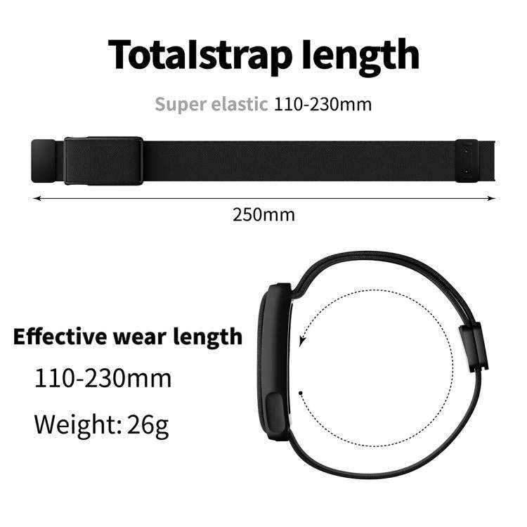 For Amazfit Helio Strap Magnetic Clasp Stretch Nylon Woven Watch Band with Metal Frame(Khaki)