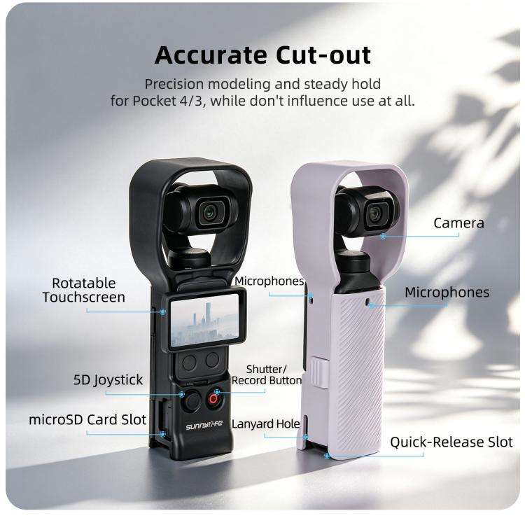 For DJI OSMO Pocket 4 / 3 Sunnylife Instant Shooting Protective Shell Colorful Protective Cover C...