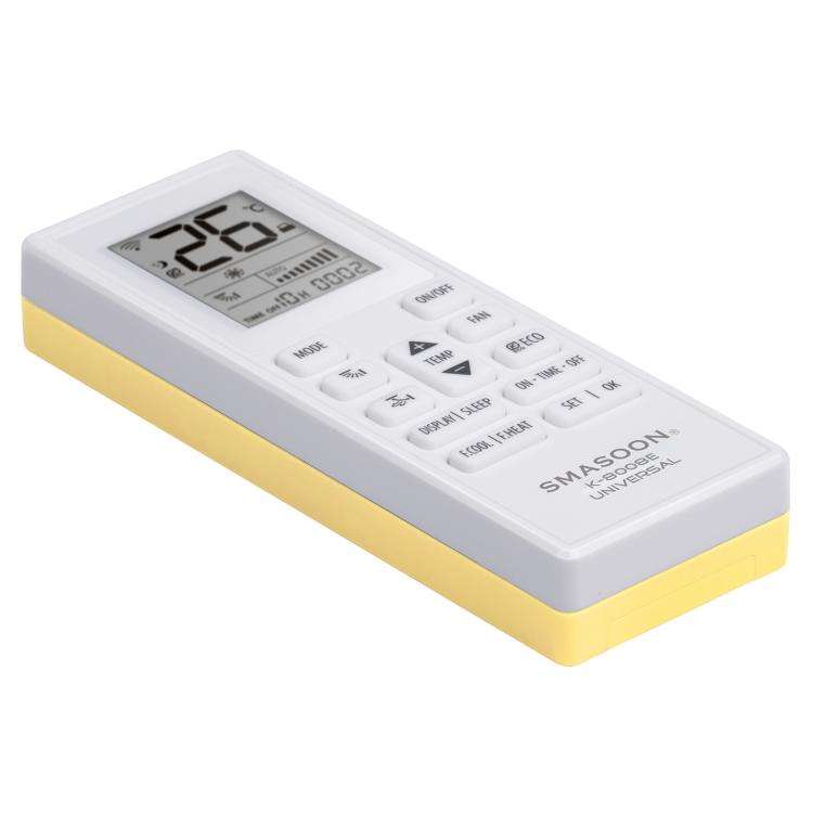 SMASOON K-8008E Universal Air Conditioner Remote Control(Yellow)