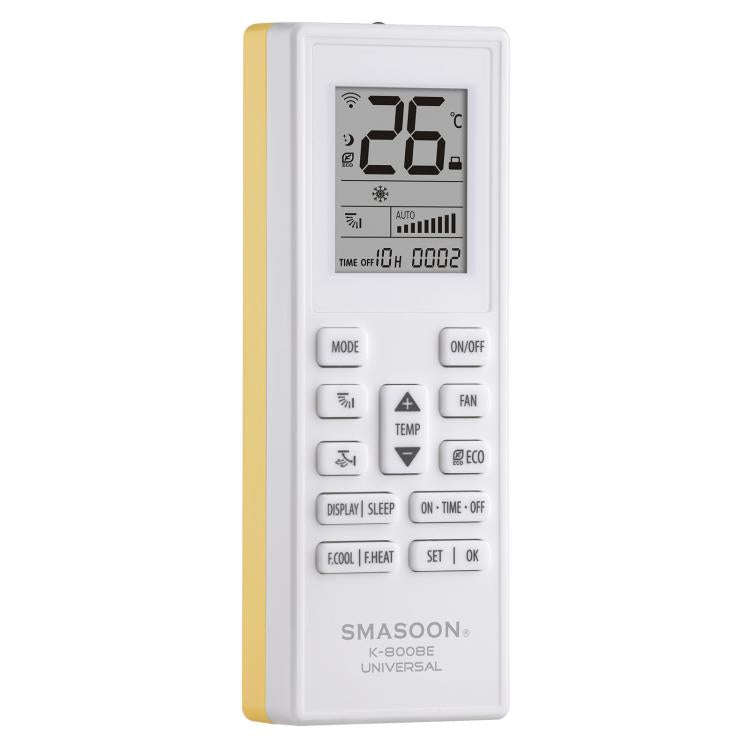 SMASOON K-8008E Universal Air Conditioner Remote Control(Yellow)