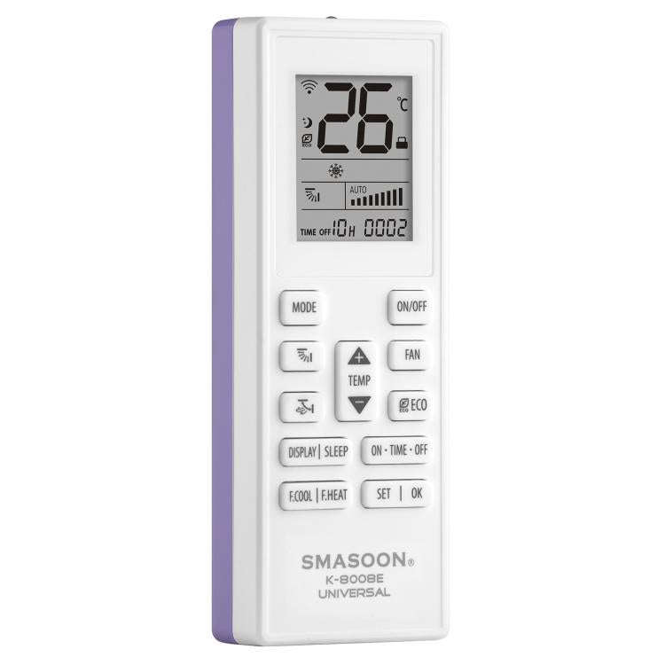 SMASOON K-8008E Universal Air Conditioner Remote Control(Purple)