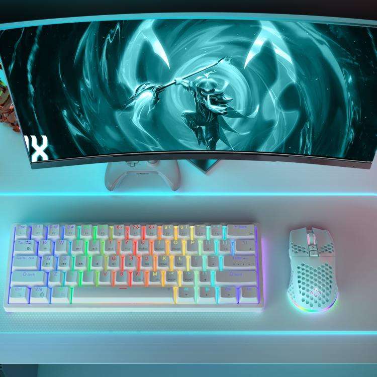 SOLAKAKA SM600 Hollowed Out RGB Tri-mode Wireless Gaming Mouse(Green)