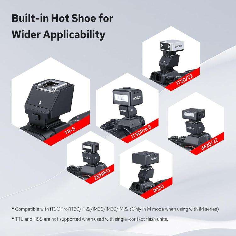 Godox TR TTL Hot Shoe Riser, Type:TR-S For Sony