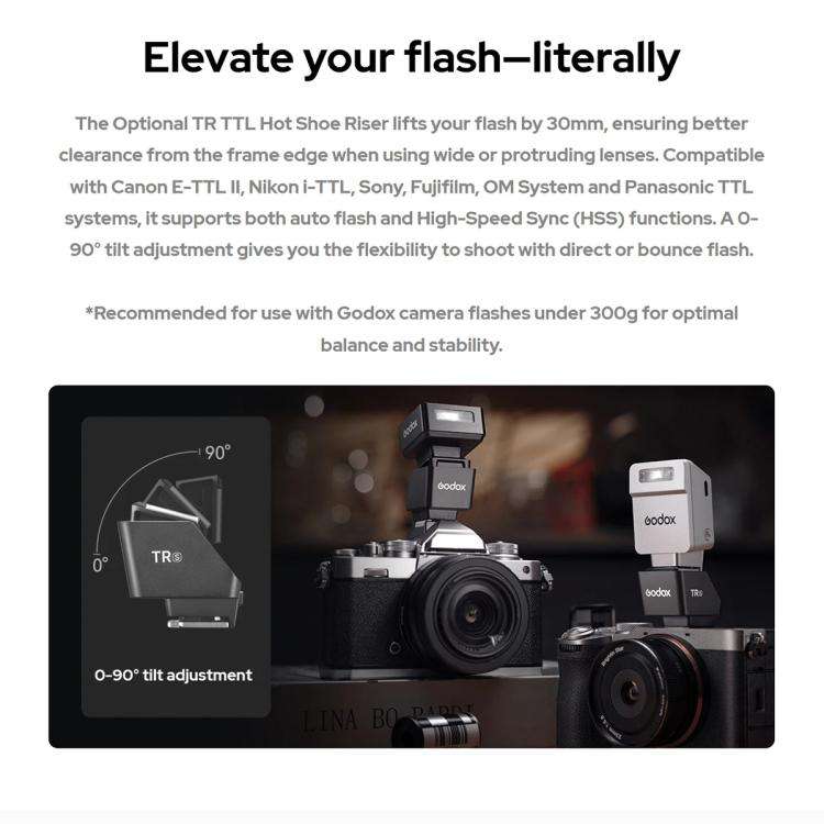 Godox iT22 TTL Mini iFlash Camera Flash Light, Model:iT22 F For FUJIFILM(Black)