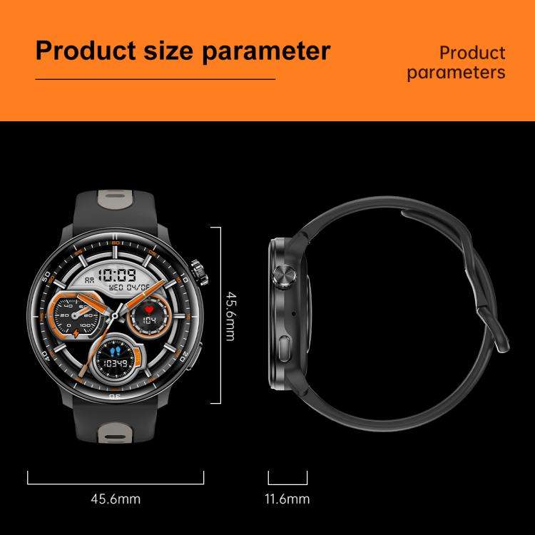 S666 1.43 inch AMOLED HD GPS Sport Smart Watch, Support Bluetooth Call / Sleep / Blood Oxygen / H...