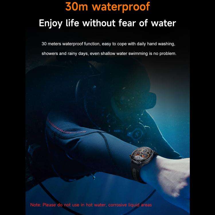 S666 1.43 inch AMOLED HD GPS Sport Smart Watch, Support Bluetooth Call / Sleep / Blood Oxygen / H...