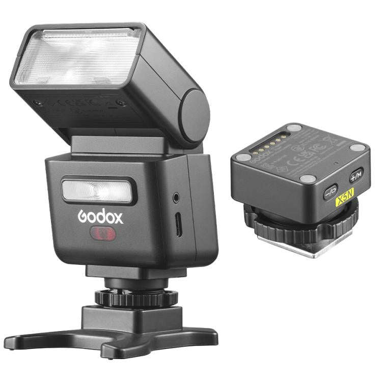 Godox iT32 iFlash Camera Flash & X5 TTL Wireless Flash Trigger For Nikon(Black)