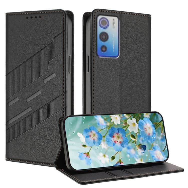For Doogee N60 Pro Embossed Multi-functional Wallet Retro Leather Phone Case(Black)