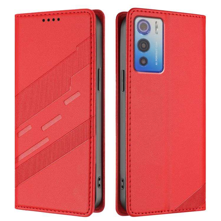 For Doogee N60 Pro Embossed Multi-functional Wallet Retro Leather Phone Case(Red)