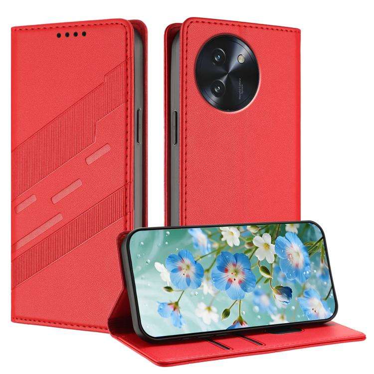 For Doogee Note 59 5G / 59 Pro Embossed Multi-functional Wallet Retro Leather Phone Case(Red)