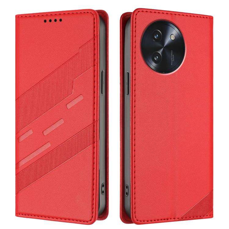 For Doogee Note 59 5G / 59 Pro Embossed Multi-functional Wallet Retro Leather Phone Case(Red)