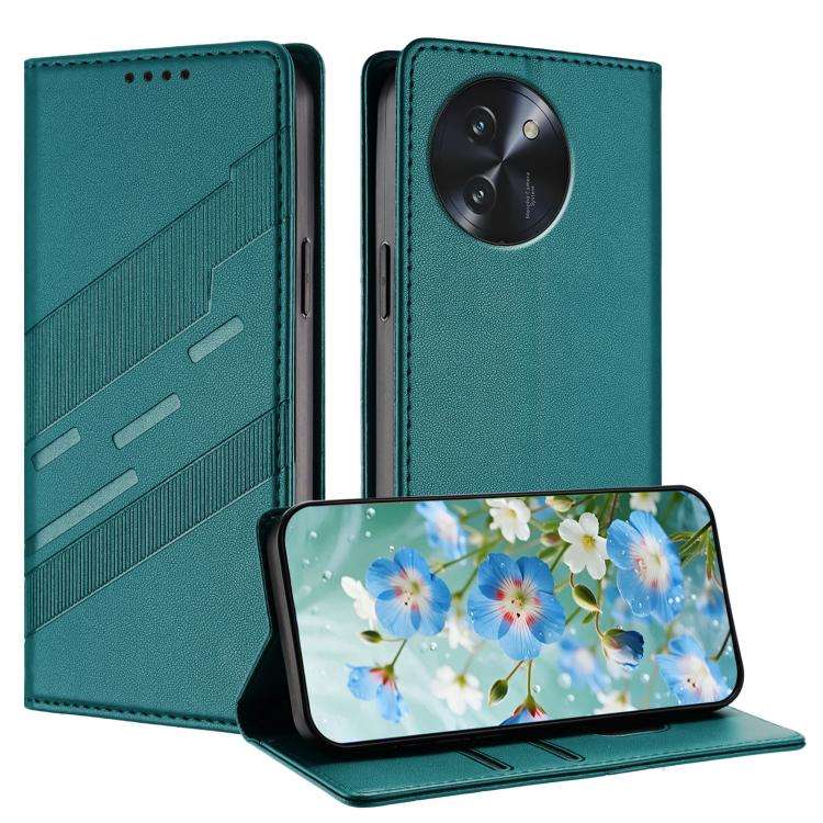 For Doogee Note 59 5G / 59 Pro Embossed Multi-functional Wallet Retro Leather Phone Case(Dark Green)