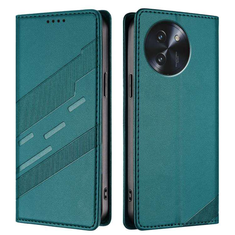 For Doogee Note 59 5G / 59 Pro Embossed Multi-functional Wallet Retro Leather Phone Case(Dark Green)