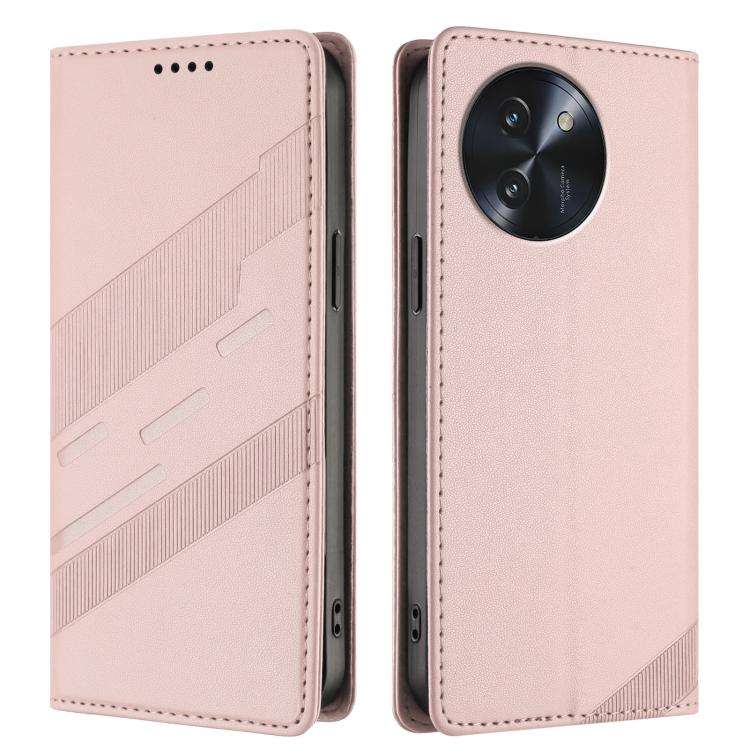 For Doogee Note 59 5G / 59 Pro Embossed Multi-functional Wallet Retro Leather Phone Case(Pink)