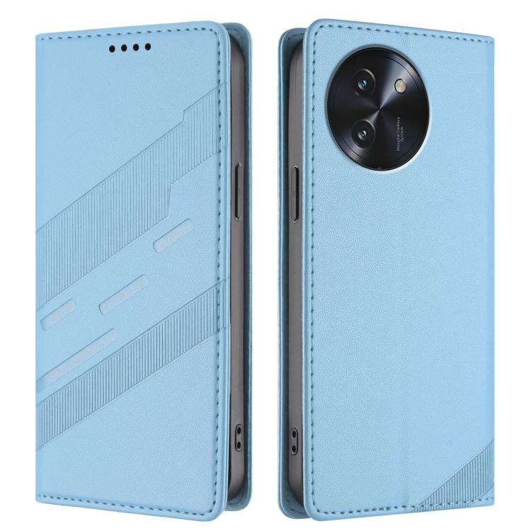 For Doogee Note 59 5G / 59 Pro Embossed Multi-functional Wallet Retro Leather Phone Case(Light Blue)