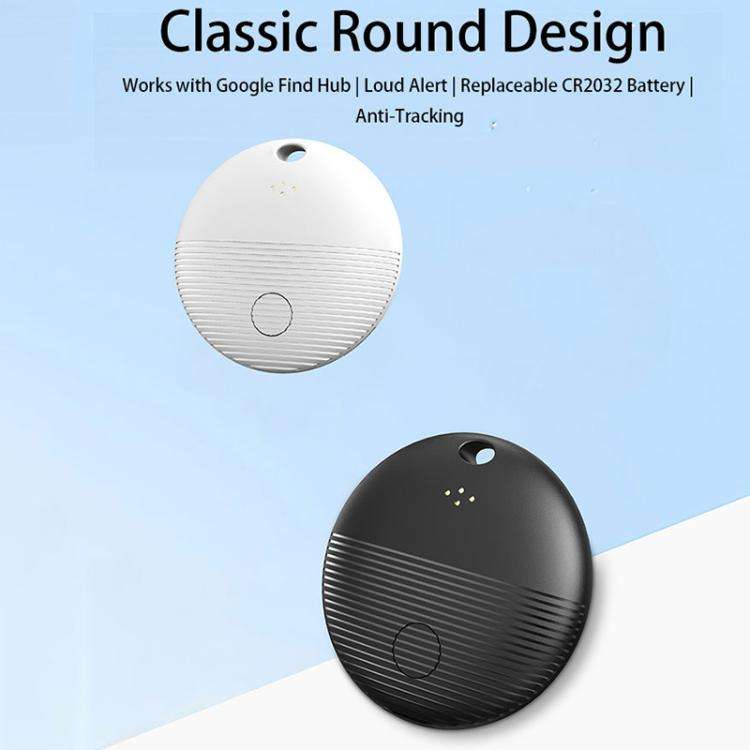 S20 Round Android 9.0 Mini GPS Global Smart Bluetooth Location Tracker Anti-lost Device(White)