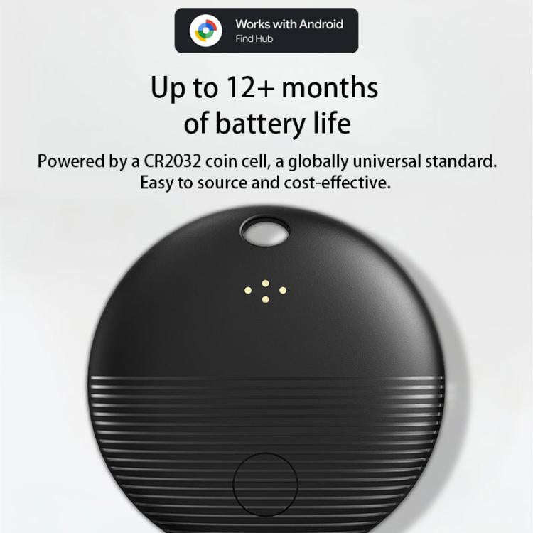 S20 Round Android 9.0 Mini GPS Global Smart Bluetooth Location Tracker Anti-lost Device(White)