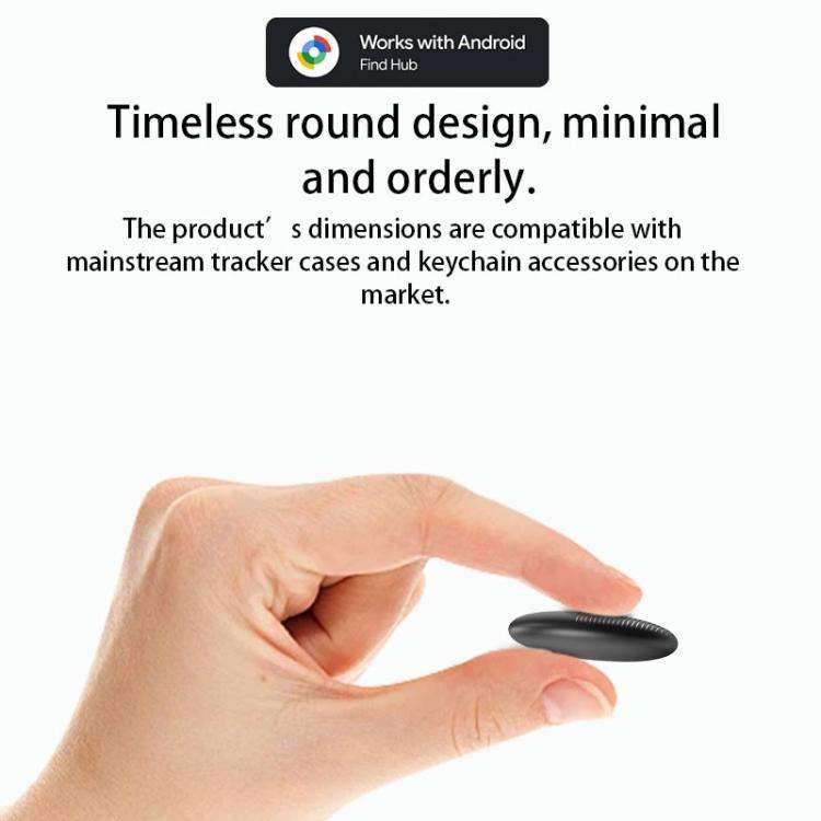 S20 Round Android 9.0 Mini GPS Global Smart Bluetooth Location Tracker Anti-lost Device(White)