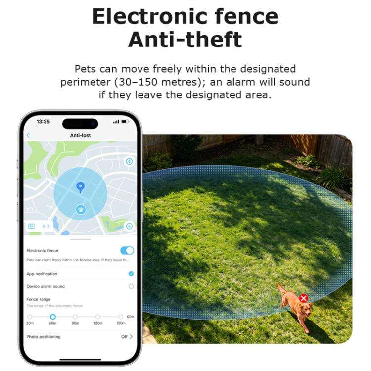 4G Outdoor Waterproof Pet GPS Location Tracker with Real-time Monitoring Camera, EU Version(Yellow)
