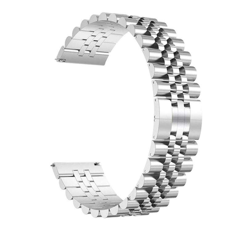 20mm For Samsung Galaxy Watch 3 41mm Five Beads Steel Watch Band(Silver)