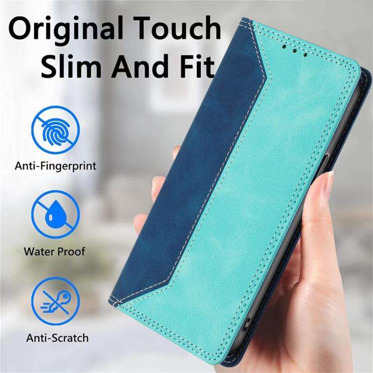 For Ulefone Note 20 Pro Skin Feel Two-tone RFID Blocking Vegan Leather Phone Case(Light Green)