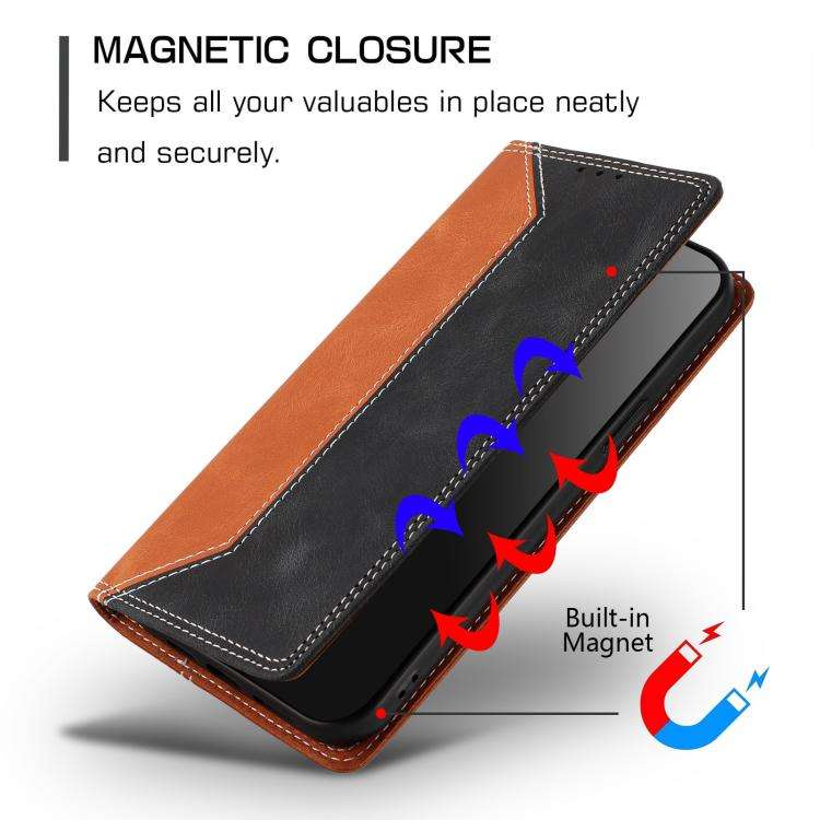 For Ulefone Note 20 Pro Skin Feel Two-tone RFID Blocking Vegan Leather Phone Case(Black)