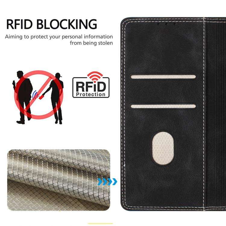 For Ulefone Note 20 Pro Skin Feel Two-tone RFID Blocking Vegan Leather Phone Case(Blue)