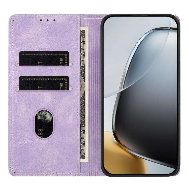 For Blackview A55 Pro Skin Feel Two-tone RFID Blocking Vegan Leather Phone Case(Pink)
