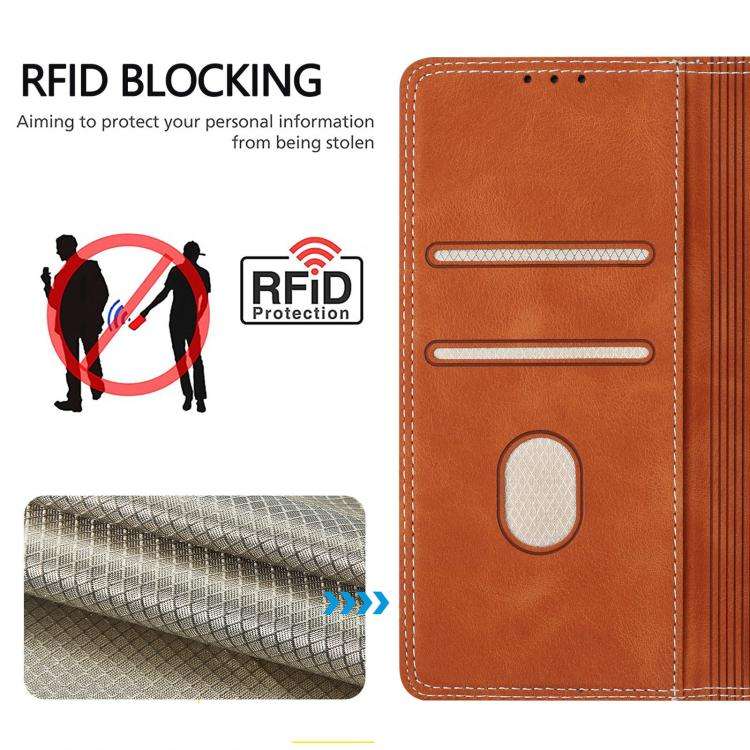 For Doogee Note 59 / 59 Pro Skin Feel Two-tone RFID Blocking Vegan Leather Phone Case(Black)