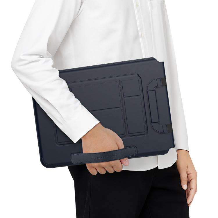 NILLKIN Versatile Pro Multi-functional Laptop Sleeve with Holder and Mouse Pad, Size:14.2 inch(Bl...