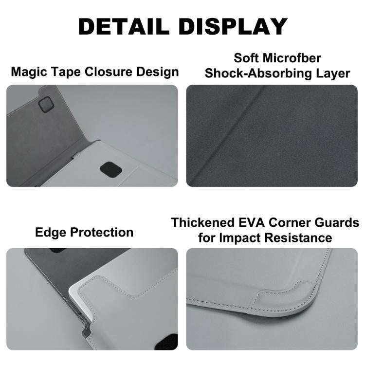 NILLKIN Versatile Pro Multi-functional Laptop Sleeve with Holder and Mouse Pad, Size:16.2 inch(Grey)