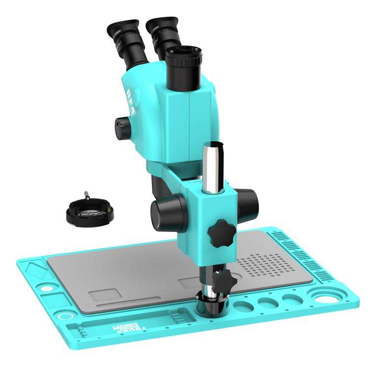 RF4 RF-6565TVD2 6.5X-65X Synchronous Zoom Trinocular Stereo Microscope with Aluminum Alloy Base(B...