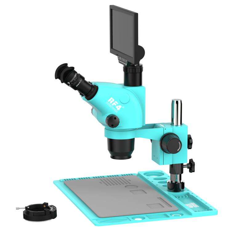 RF4 RF-6565TVD2-YS010W 6.5X-65X Synchronous Zoom Trinocular Stereo Microscope  with 10-inch HD Mo...