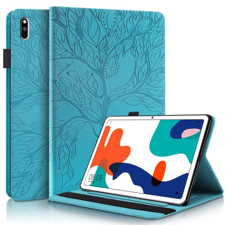 For Huawei MatePad 10.4 inch Life Tree Series Horizontal Flip Leather Case with Holder & Card Slo...
