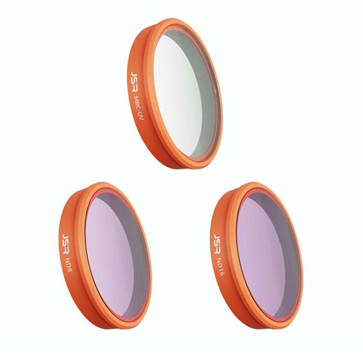 For DJI Osmo Action 6 JSR KO Series Camera Lens Filter, Filter:3 in 1 UV ND8/16