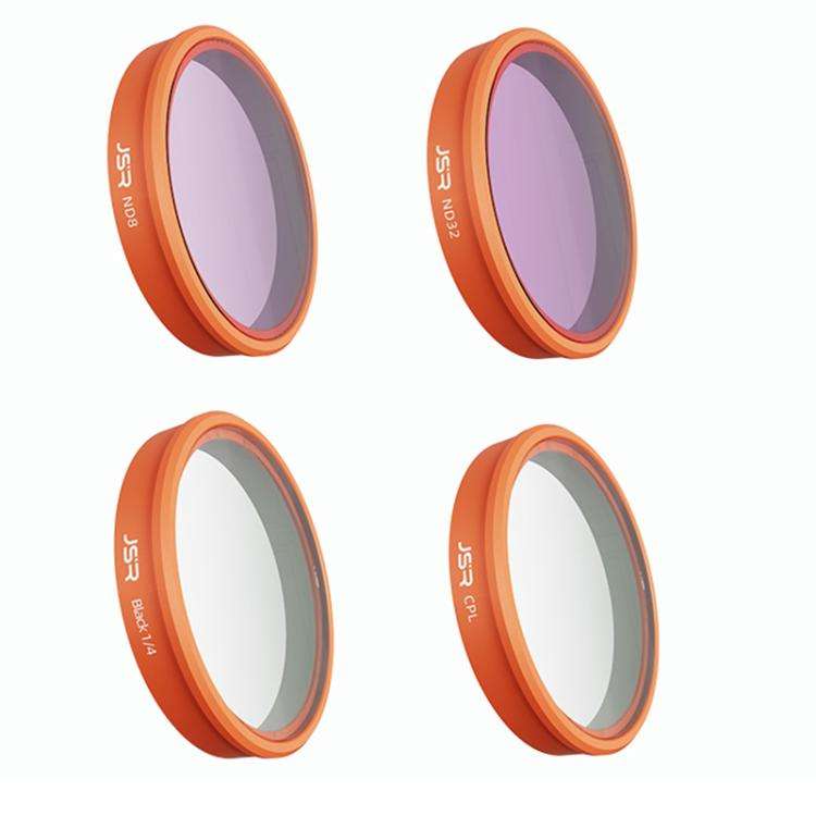 For DJI Osmo Action 6 JSR KO Series Camera Lens Filter, Filter:4 in 1 Black Mist CPL ND