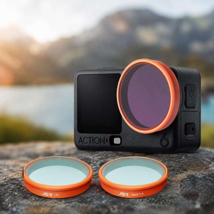 For DJI Osmo Action 6 JSR KO Series Camera Lens Filter, Filter:ND8PL