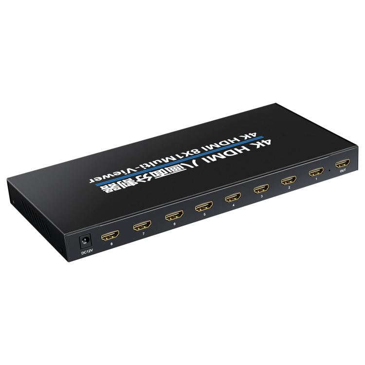 NK-M618 4K HDMI 8x1 8-way Screen Splitter Switch(Black)